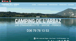 Desktop Screenshot of camping-aiguebelette-arbaz.com