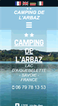 Mobile Screenshot of camping-aiguebelette-arbaz.com